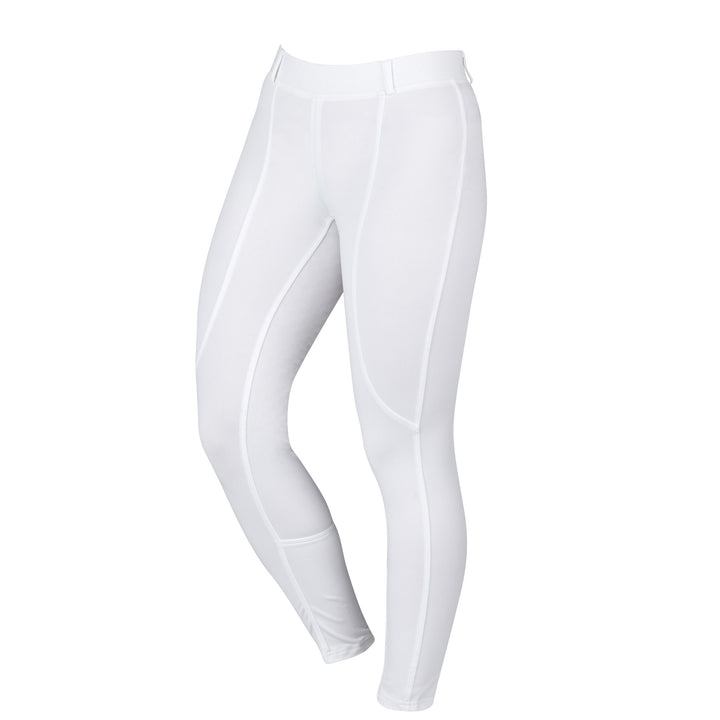 The Dublin Ladies Cool It Gel Riding Tights in White#White