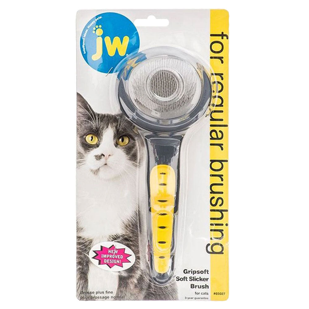 JW Cat Gripsoft Grooming Slicker Brush