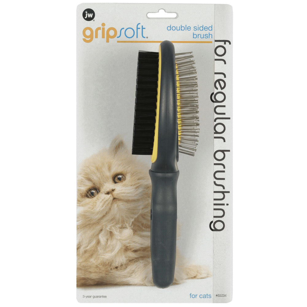 JW Cat Gripsoft Grooming Double Sided Brush