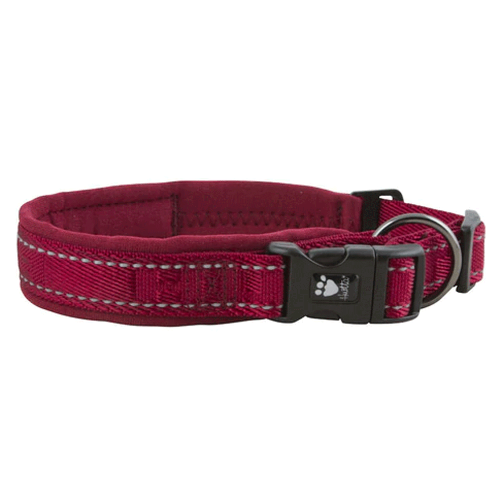 The Hurtta Casual Dog Collar in Dark Red#Dark Red