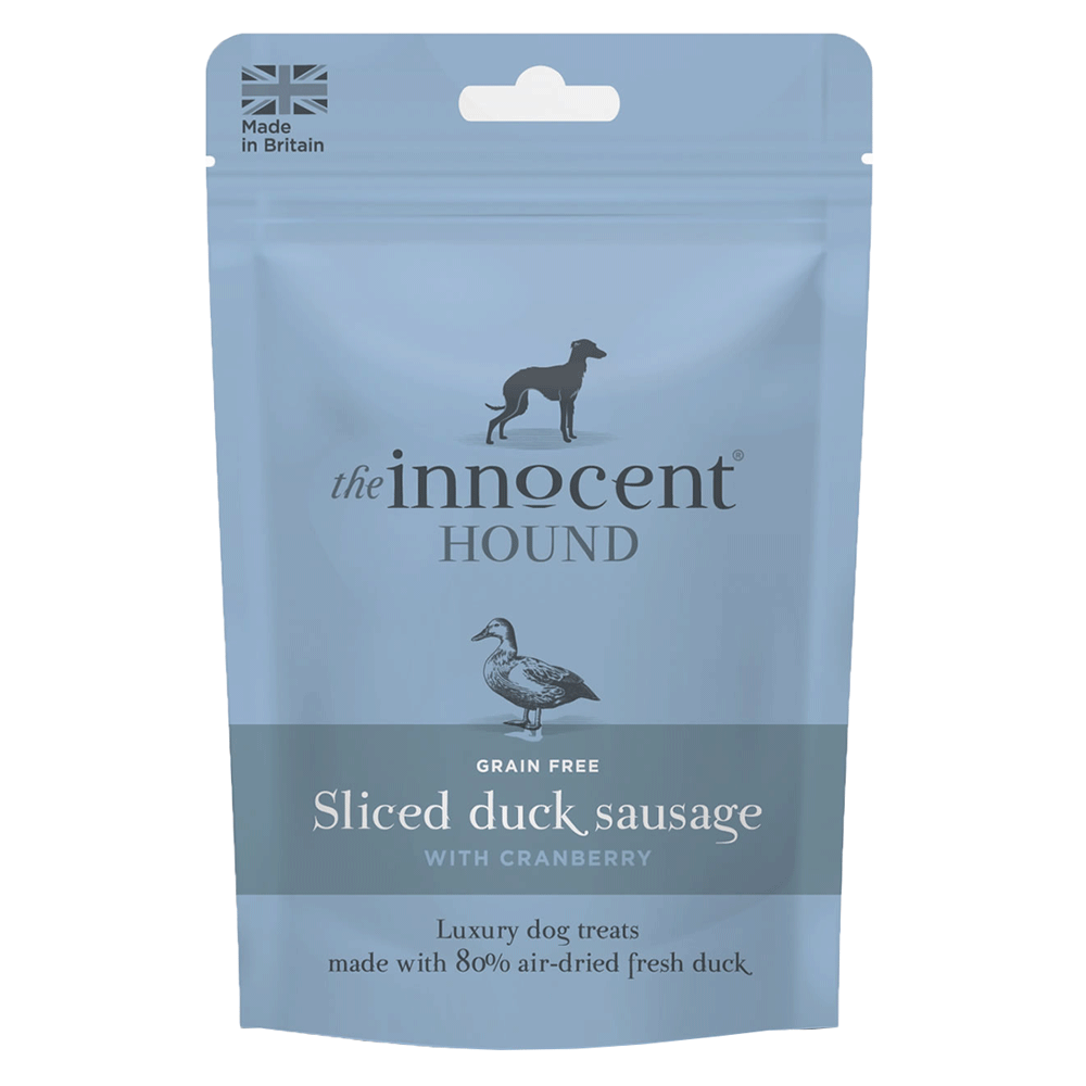 The Innocent Pet Care Company Sliced Duck Sausages with Cranberry Treats 70g