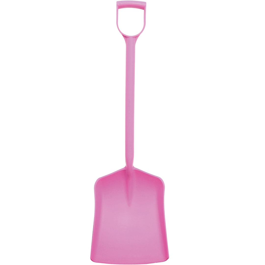 The Perry Equestrian One Piece Moulded Polypropylene Shovel in Pink#Pink