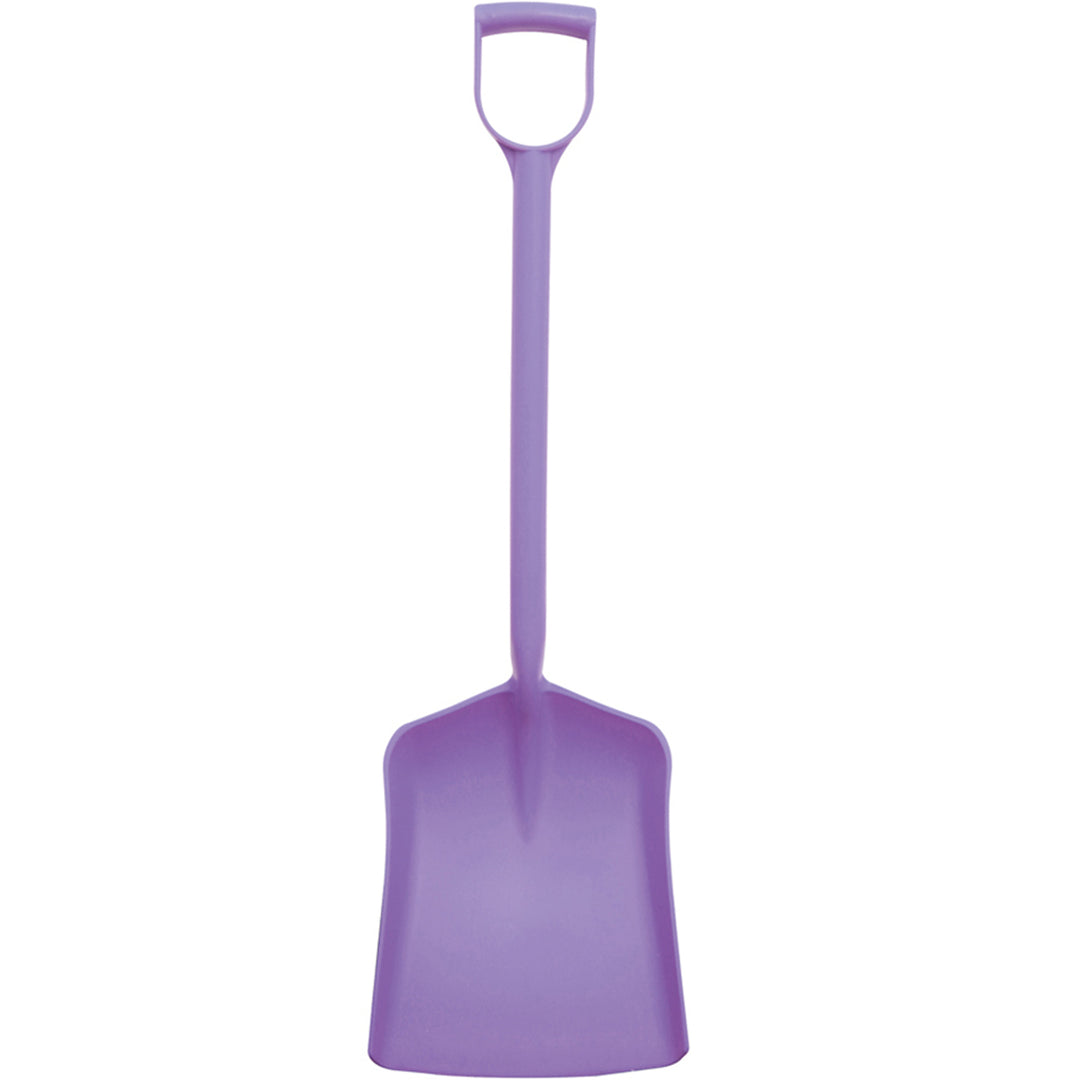 The Perry Equestrian One Piece Moulded Polypropylene Shovel in Purple#Purple