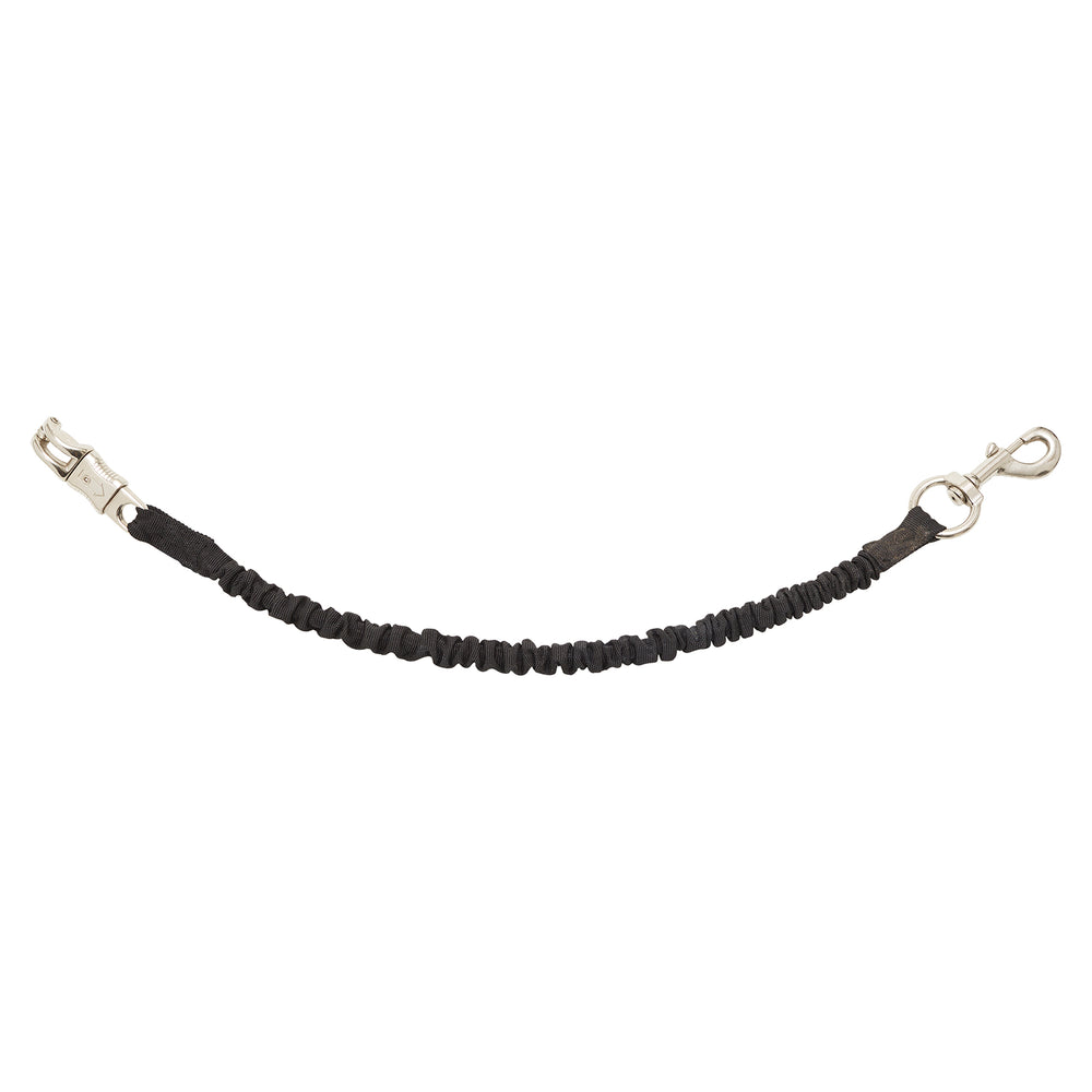 The Perry Equestrian Quick Release Trailer Bungee Tie in Black#Black