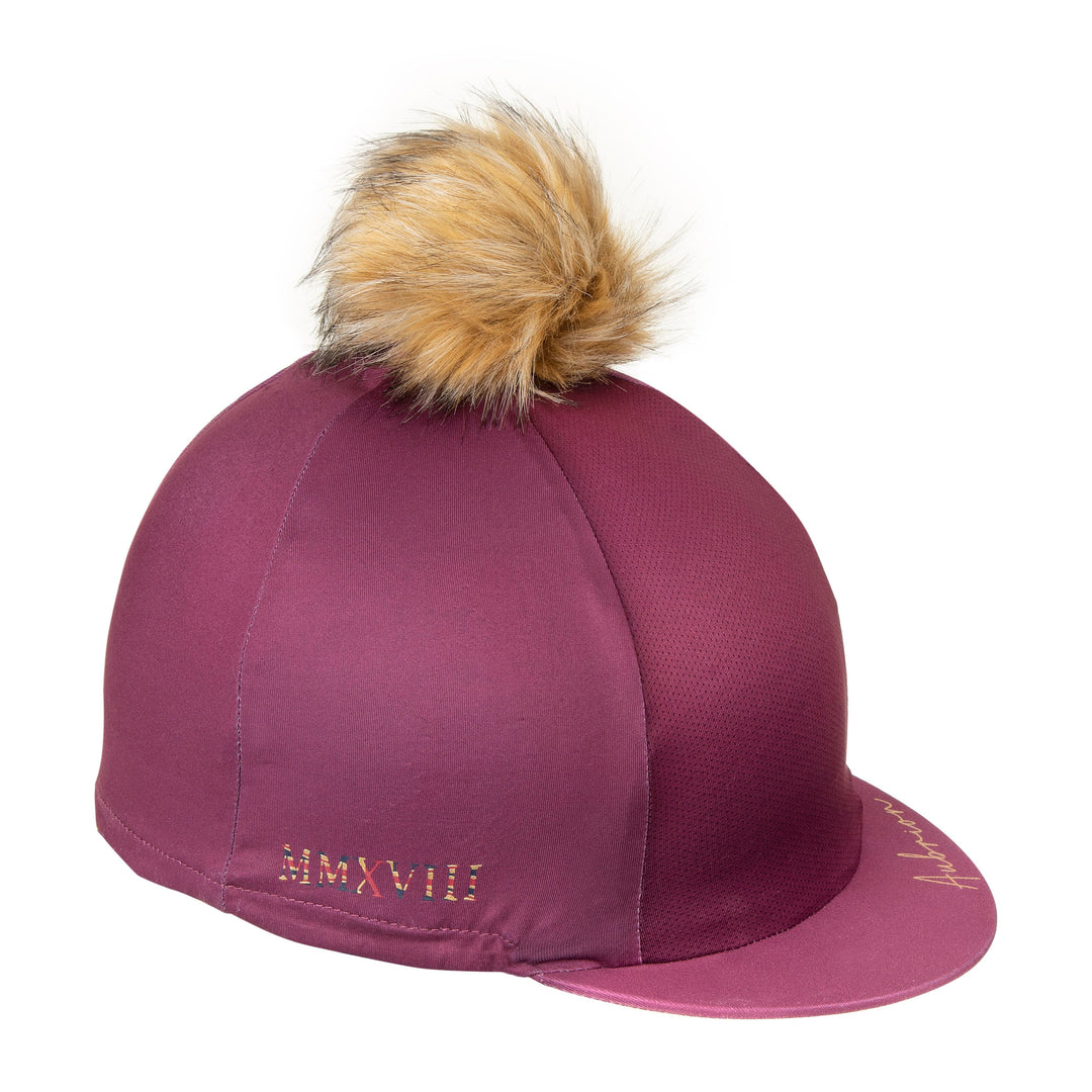 The Aubrion Team Hat Cover in Burgundy#Burgundy