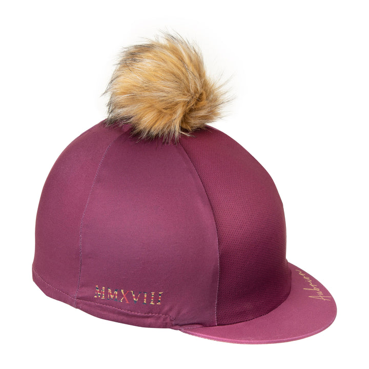 The Aubrion Team Hat Cover in Burgundy#Burgundy