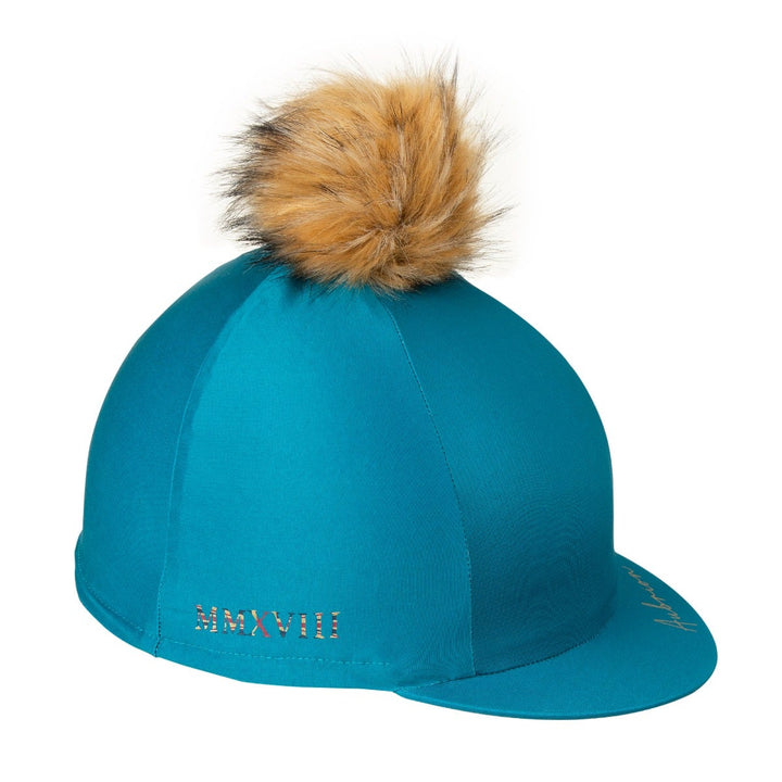 The Aubrion Team Hat Cover in Turquoise#Turquoise