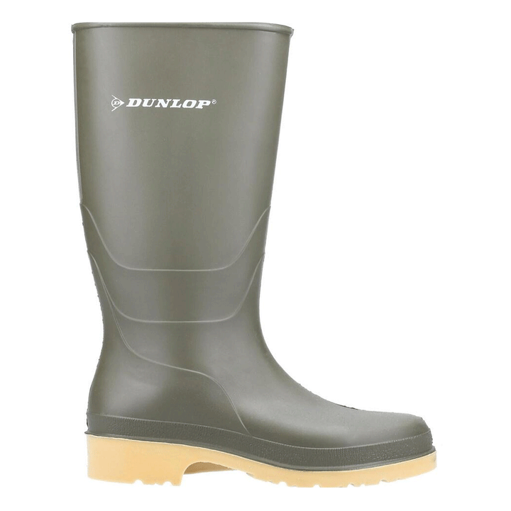 The Dunlop Dull Traditional Junior Wellies in Green#Green