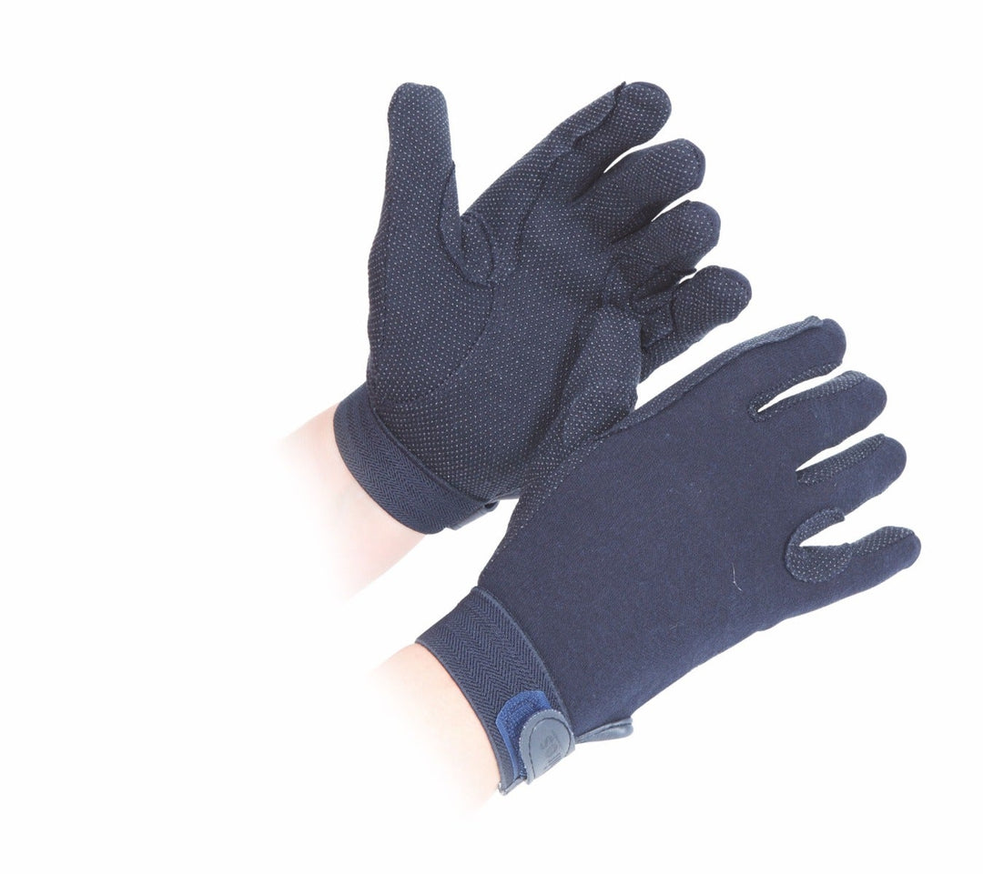 The Shires Adults Newbury Riding Gloves in Navy#Navy