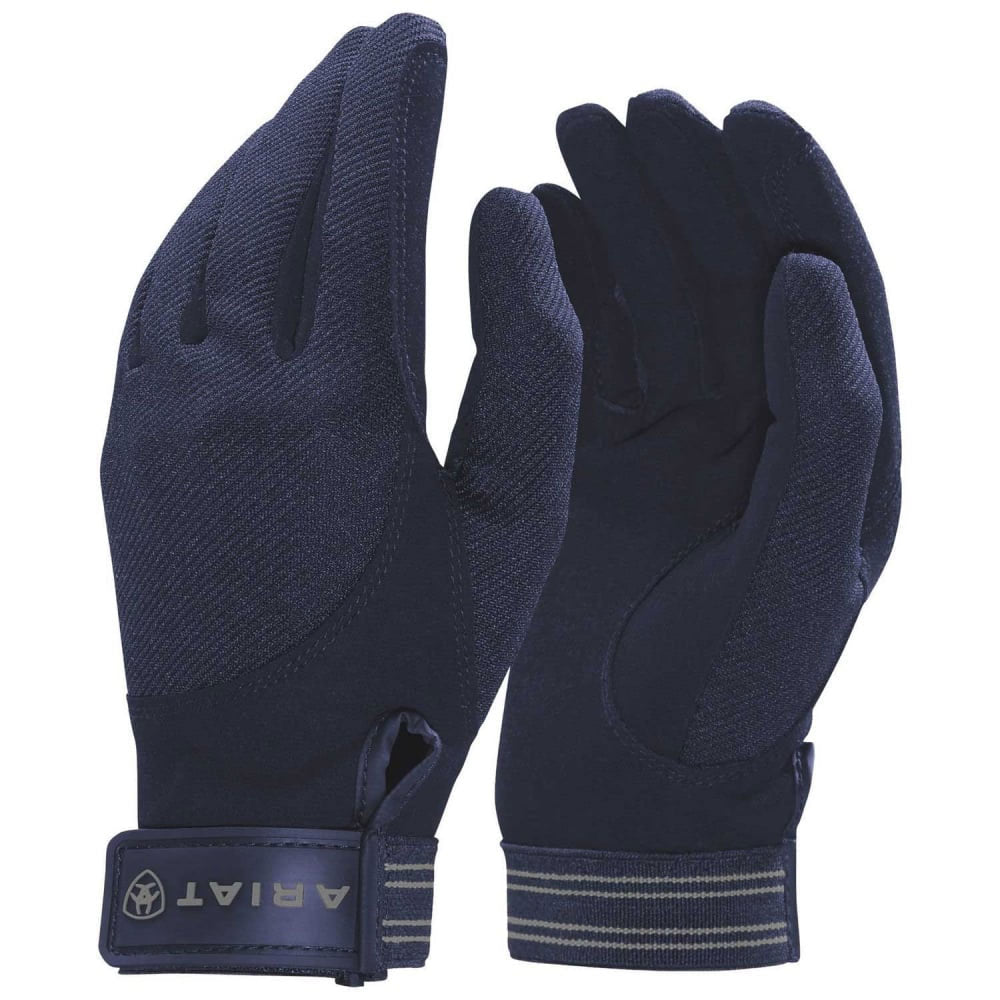 The Ariat Tek Grip Riding Gloves in Navy#Navy