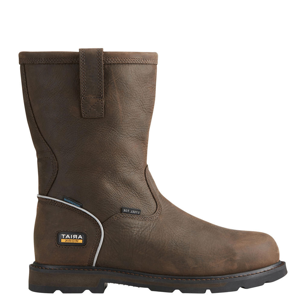 The Ariat Mens Groundbreaker H20 Pull On Boots in Brown#Brown