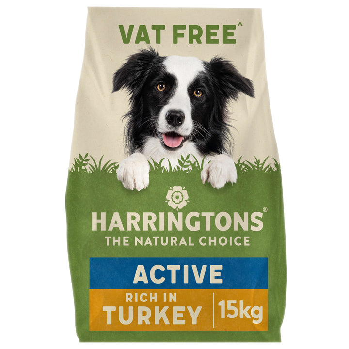 Harringtons Active Worker Dog Food Rich in Turkey & Rice 15kg