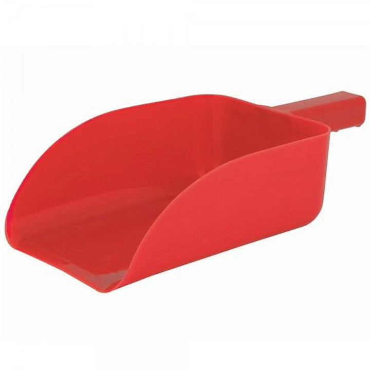 The Roma Plastic Feed Scoop in Red#Red