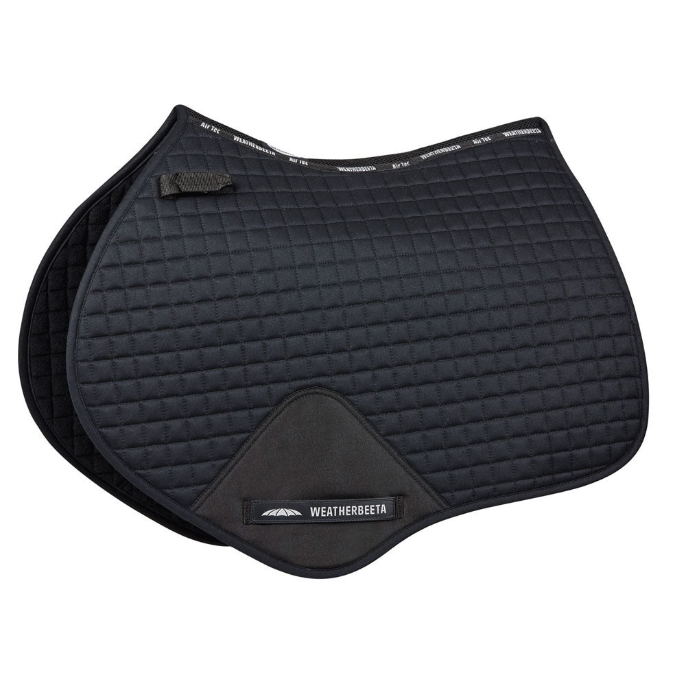 Weatherbeeta Prime Jump Shaped Saddle Pad in Black#Black