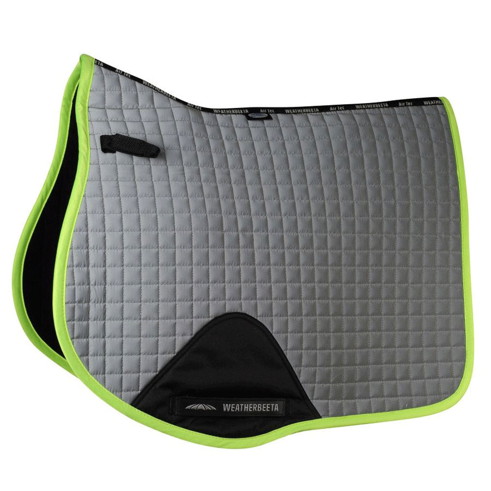 The Weatherbeeta Reflective Prime Saddle Pad in Yellow#Yellow