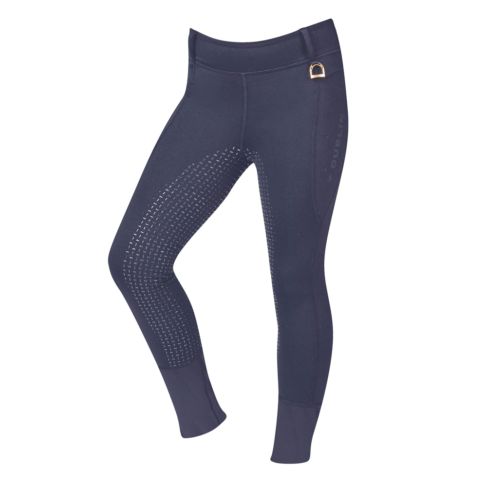 The Dublin Ladies Cool It Everyday Riding Tights in Navy#Navy