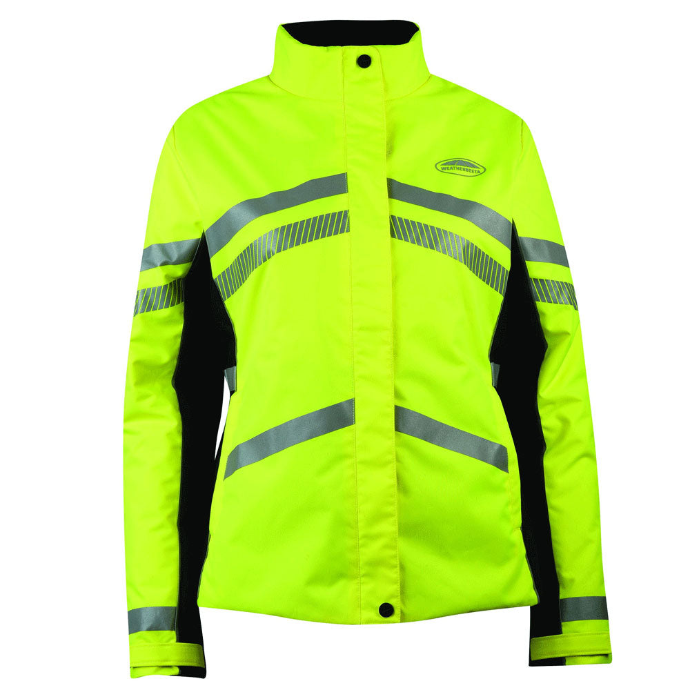 The Weatherbeeta Reflective Waterproof Heavy Padded Hi-Viz Jacket in Yellow#Yellow