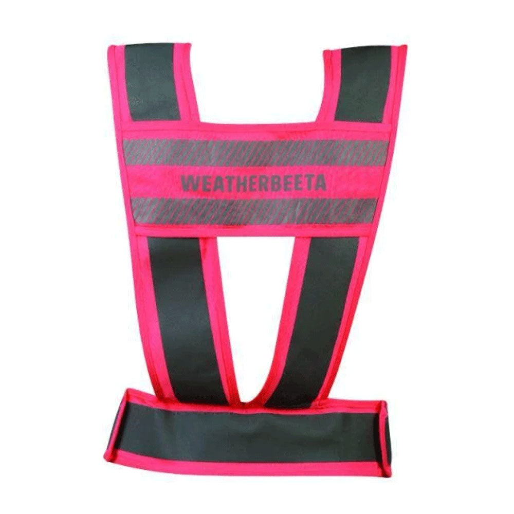 The Weatherbeeta Childs Reflective Hi-Viz Harness in Pink#Pink