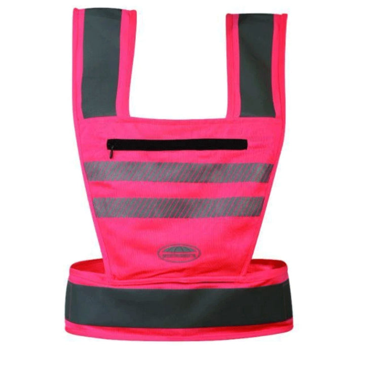 The Weatherbeeta Reflective Hi-Viz Harness in Pink#Pink
