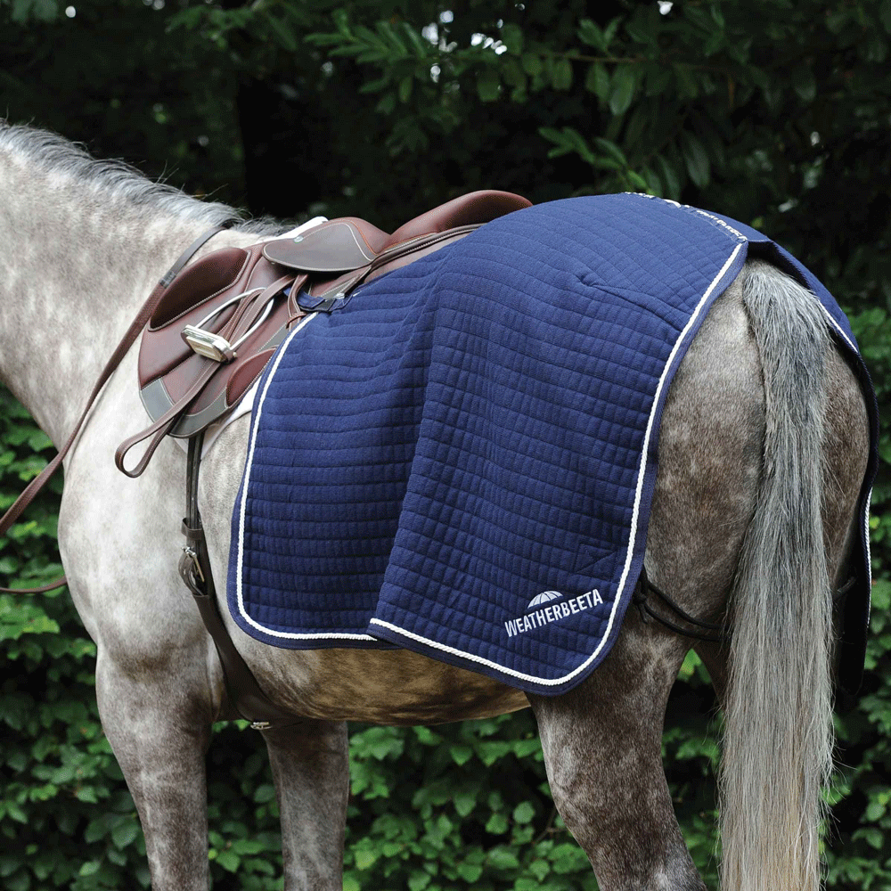The Weatherbeeta Thermocell Quarter Sheet in Navy#Navy
