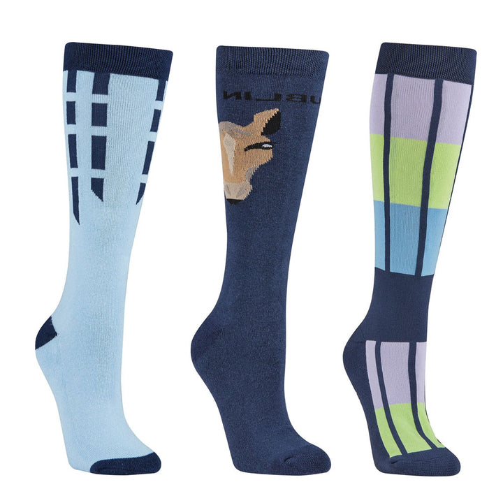 The Dublin 3 Pack Socks in Dark Navy#Dark Navy