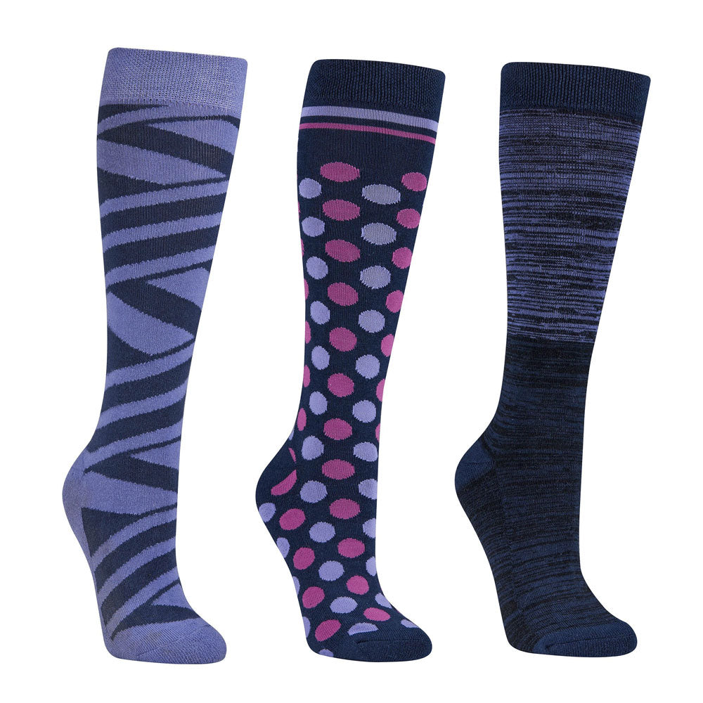 The Dublin 3 Pack Socks in Dark Blue#Dark Blue