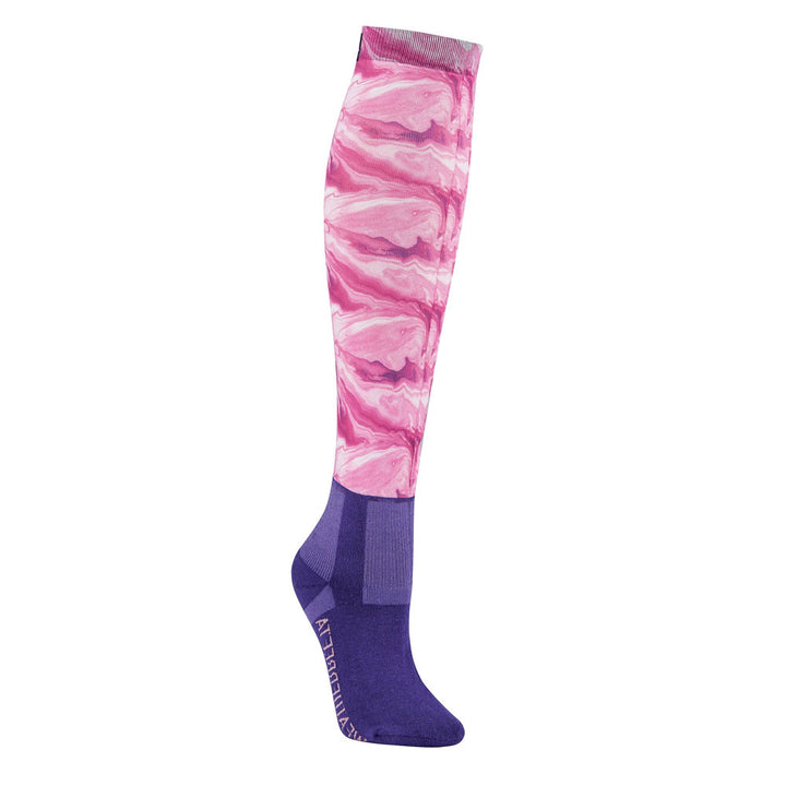 Weatherbeeta Stocking Socks in Pink Print#Pink Print