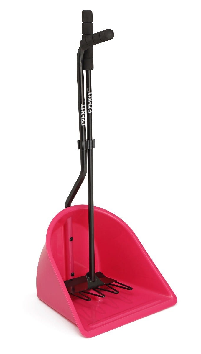 The Shires Ezi-Kit Manure Scoop with Rake in Pink#Pink