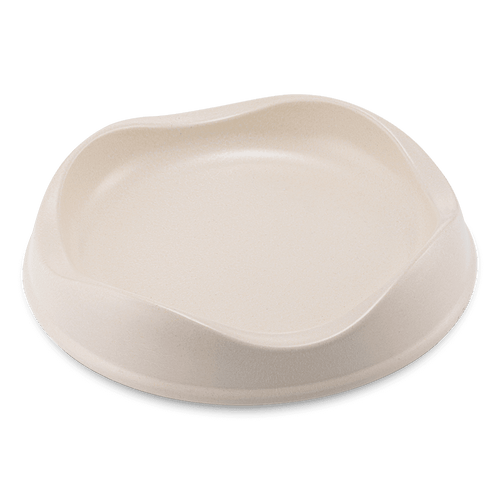 The Beco Bamboo Cat Bowl in Beige#Beige