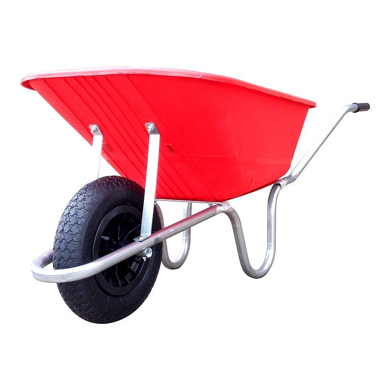 The Reliance 110L Wheelbarrow in Red#Red