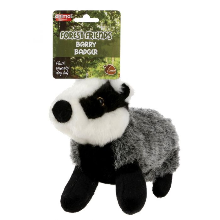 Animal Instincts Forest Friends Barry Badger Dog Toy