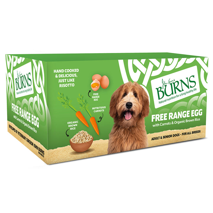 Burns Free Range Egg Wet Dog Food with Carrots & Brown Rice 12 x 150g
