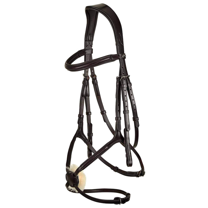 The Premier Equine Glorioso Grackle Bridle in Brown#Brown