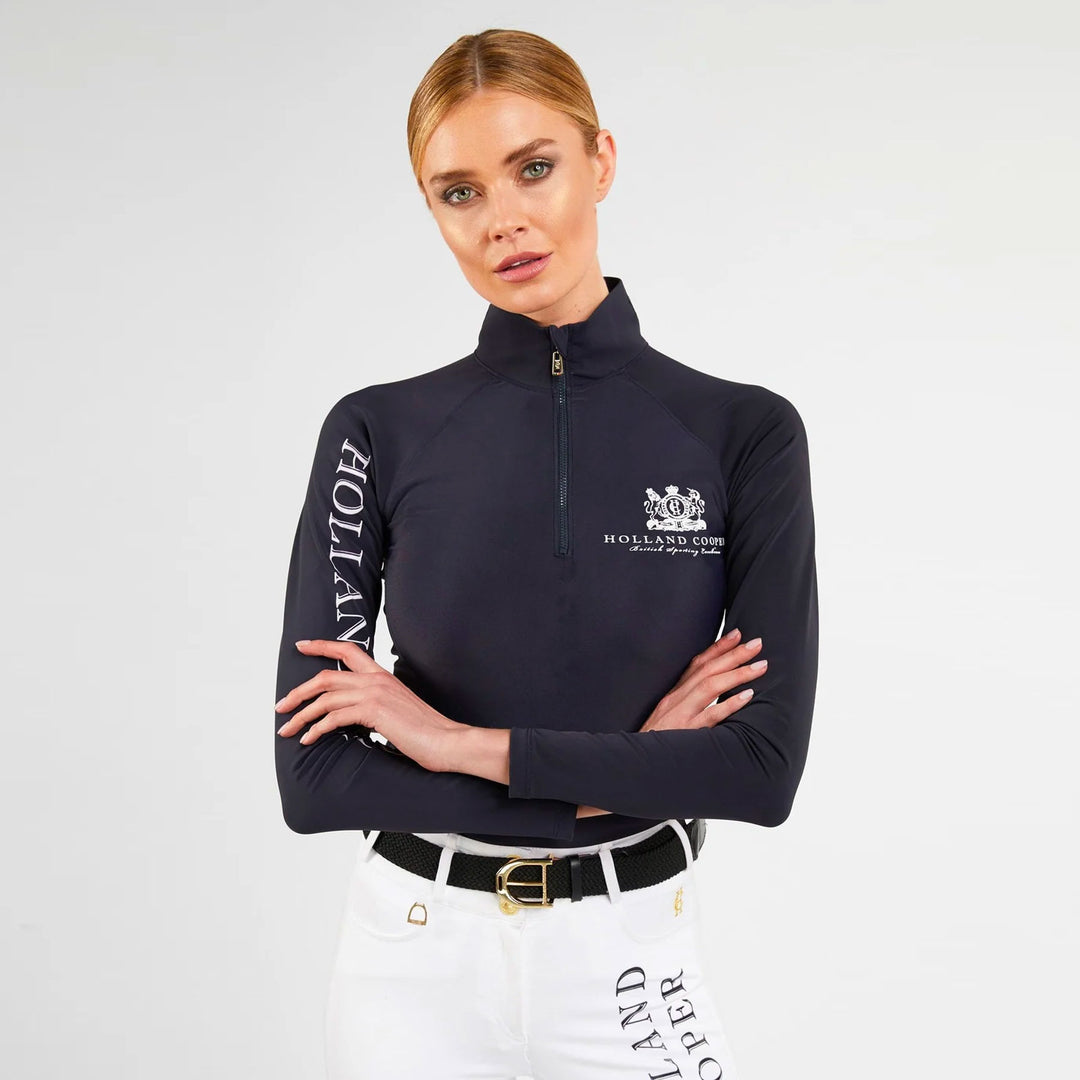 The Holland Cooper Ladies Equi Baselayer in Navy#Navy