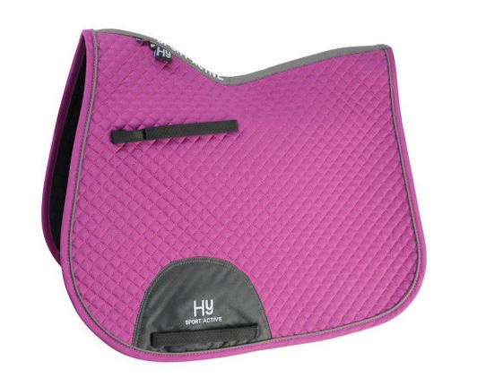 The Hy Sport Active GP Saddle Pad in Pink#Pink