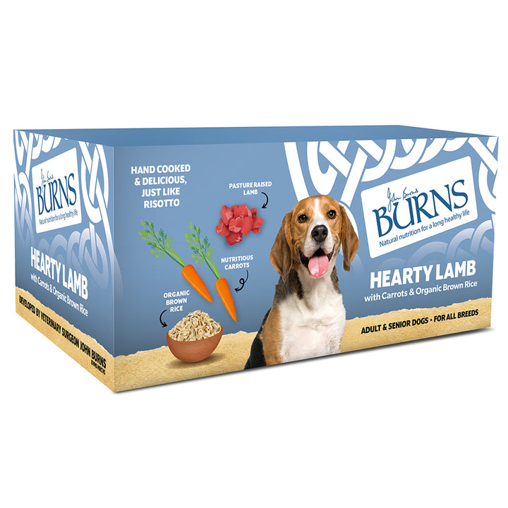 Burns Hearty Lamb Wet Dog Food with Vegetables & Brown Rice 12x150g