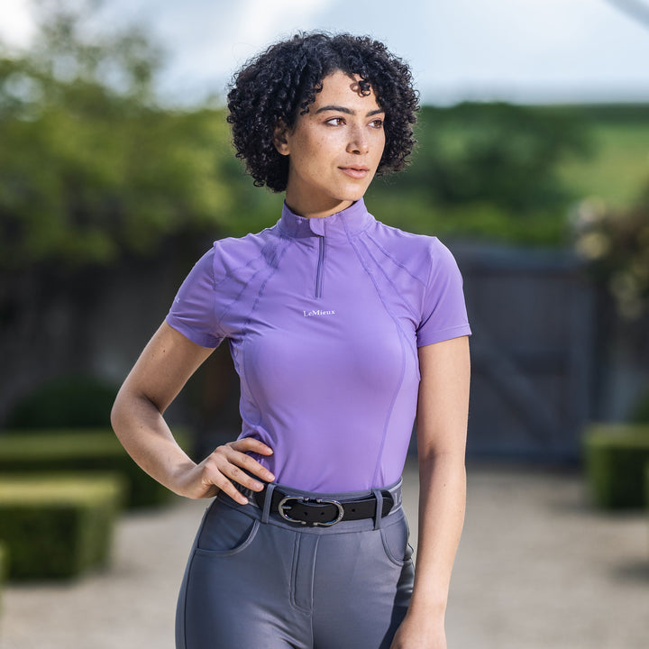 The LeMieux Ladies Mia Mesh Baselayer in Iris#Iris