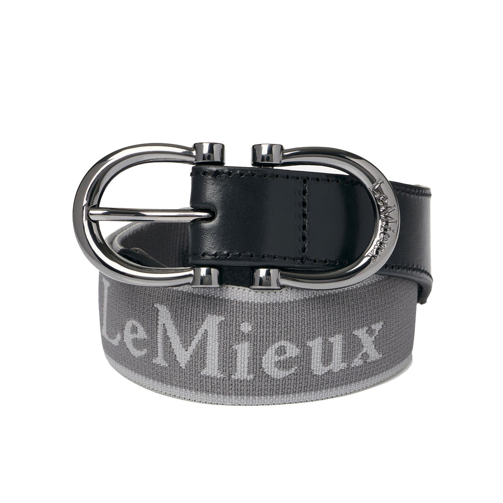 The LeMieux Ladies Elasticated Belt in Dark Grey#Dark Grey