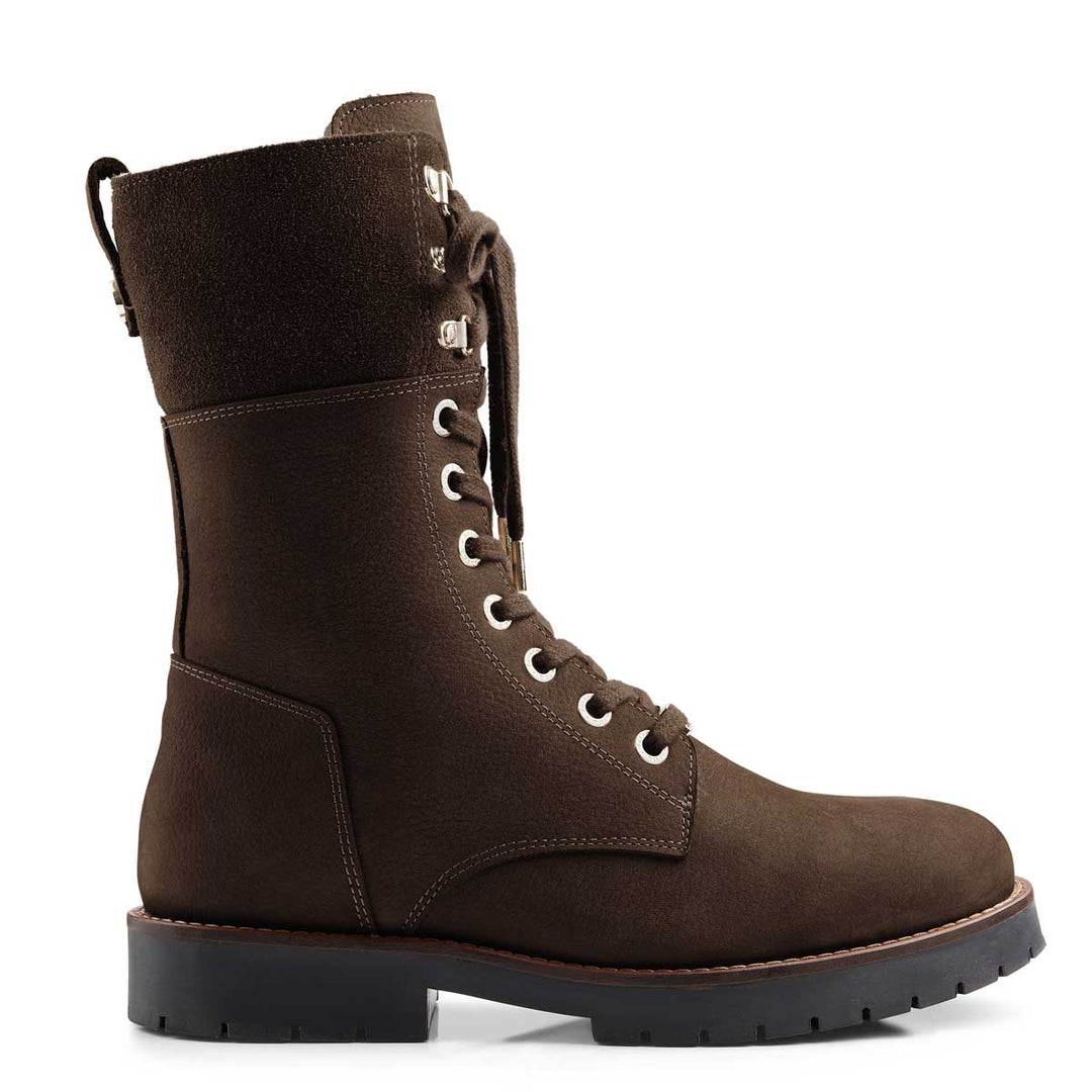 The Fairfax & Favor Ladies Shearling Lined Anglesey Boots in Chocolate#Chocolate