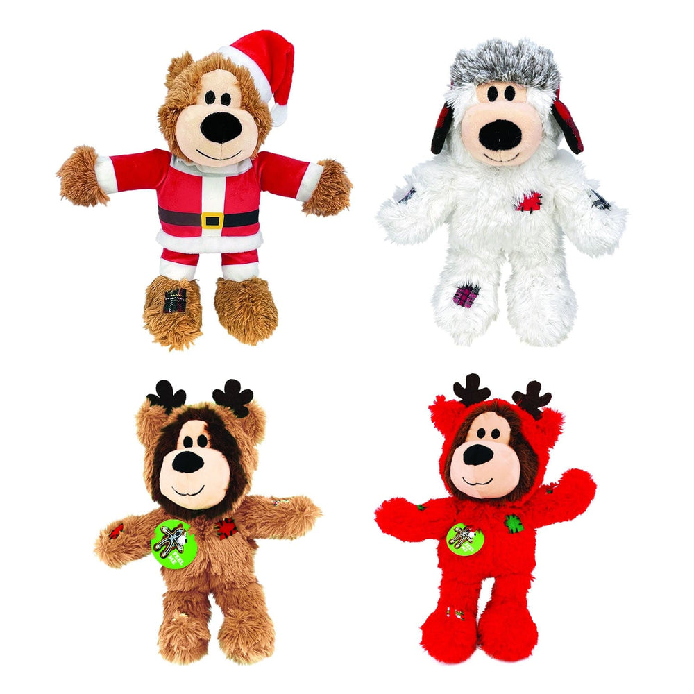 KONG Holiday Wild Knots Bear Plush Dog Dog
