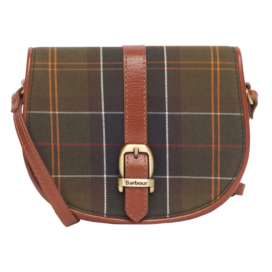 The Barbour Ladies Katrine Tartan Leather Bag in Check#Check