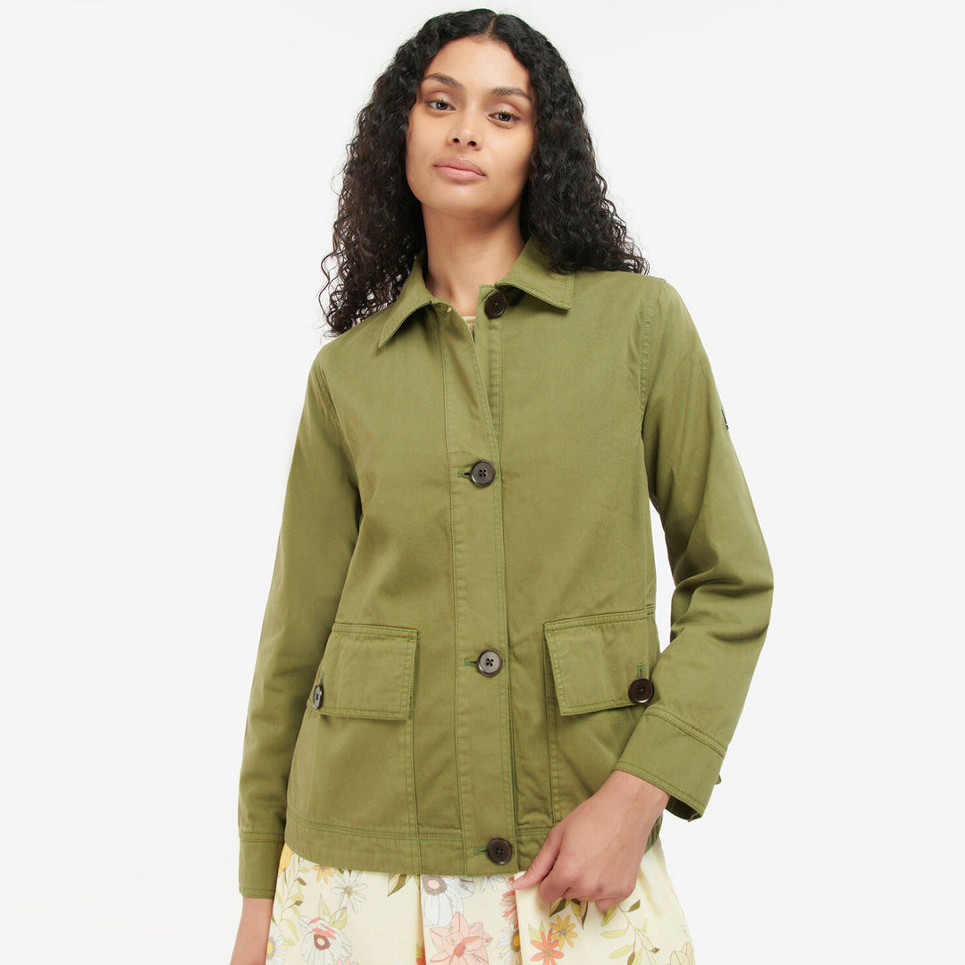 The Barbour Ladies Zale Casual in Olive#Olive