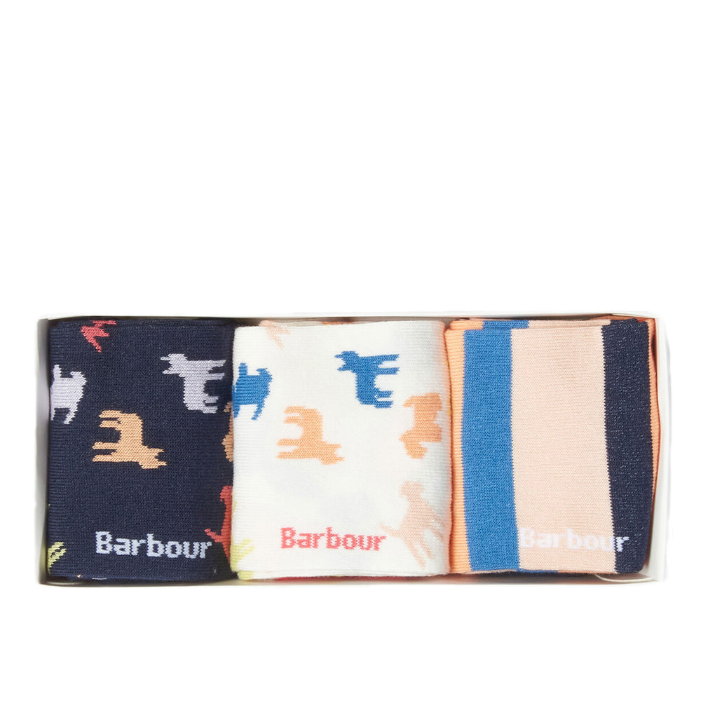 Barbour Ladies Dog Socks - Gift Box
