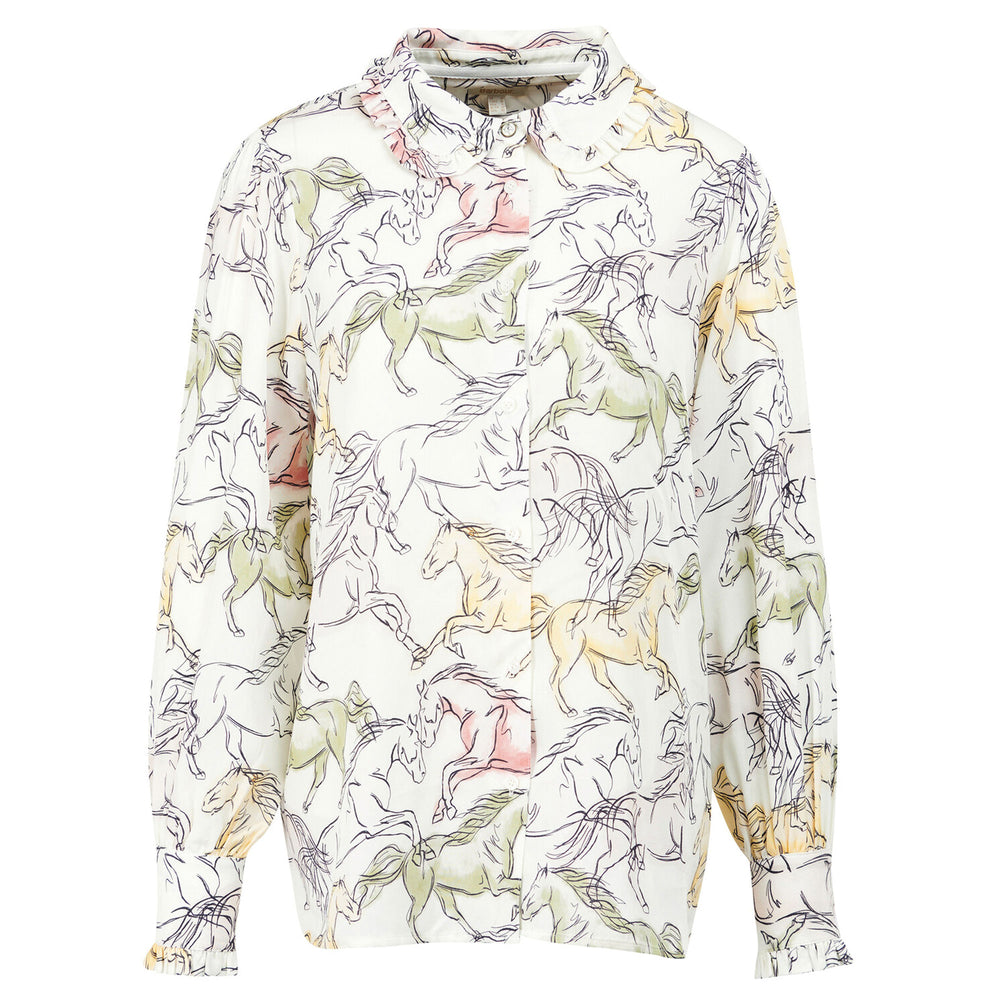 Barbour Ladies Horse Print Honeysuckle Shirt