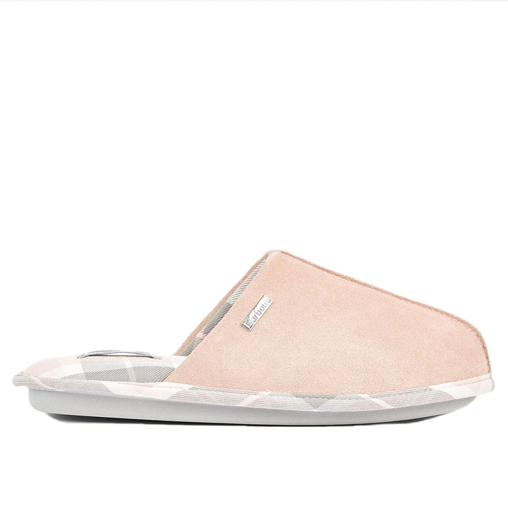 The Barbour Ladies Simone Slippers in Pink#Pink