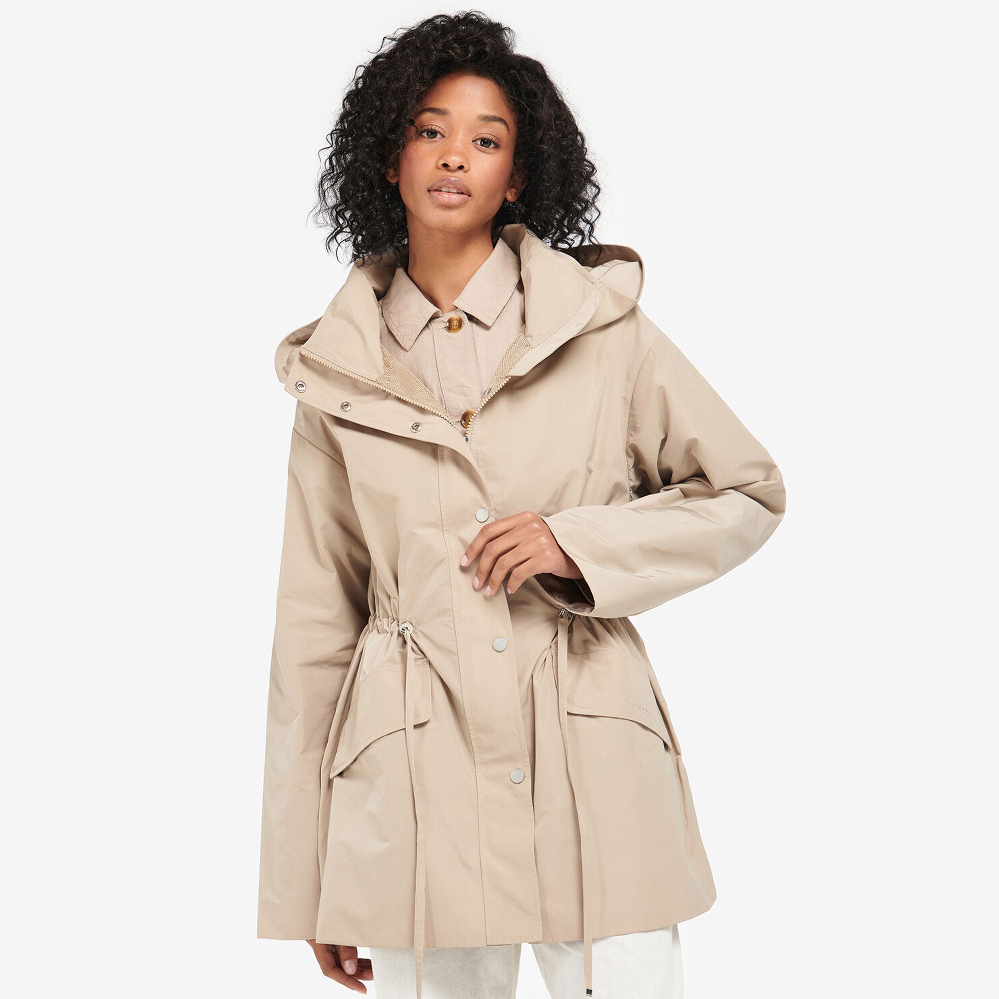 Barbour beige clearance jacket ladies