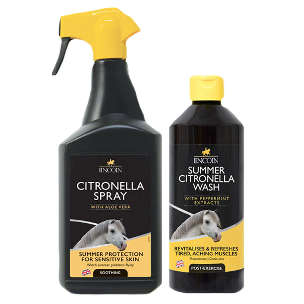 Lincoln Citronella Spray with Aloe Vera 1L & Free Lincoln Summer Citronella Wash 750ml