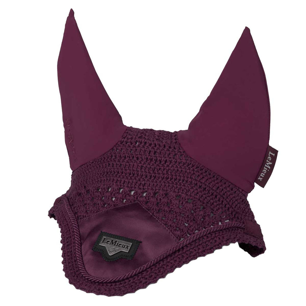 LeMieux Loire Satin Fly Hood in Fig#Fig