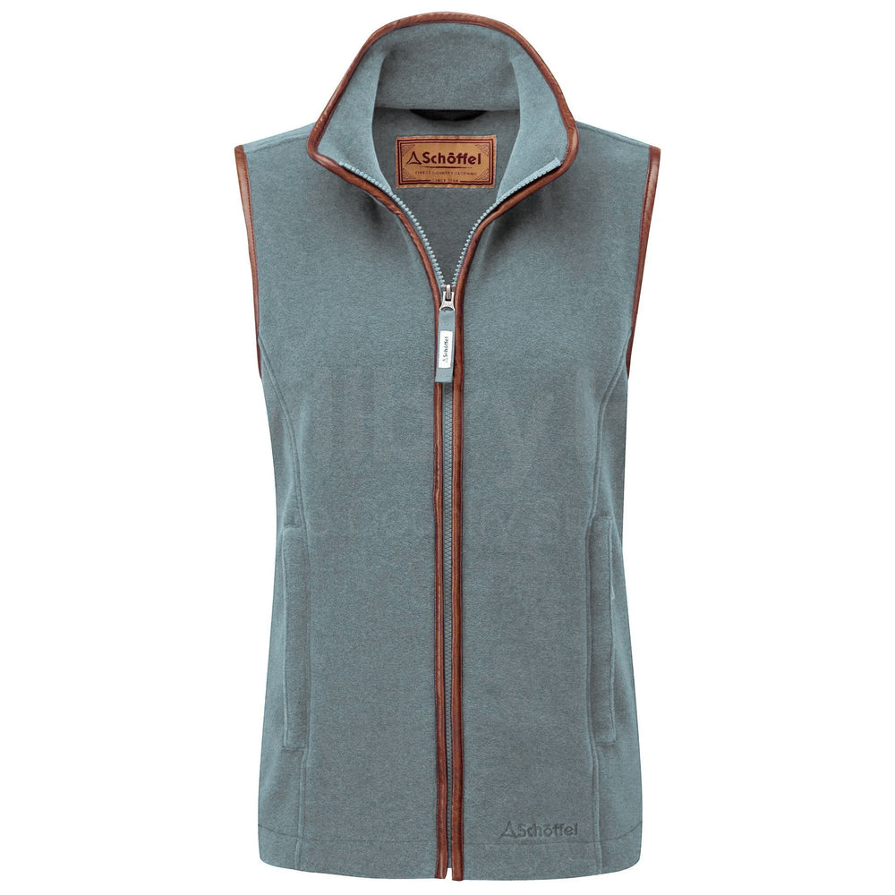 Schoffel Ladies Lyndon Fleece Gilet in Duck Egg#Duck Egg