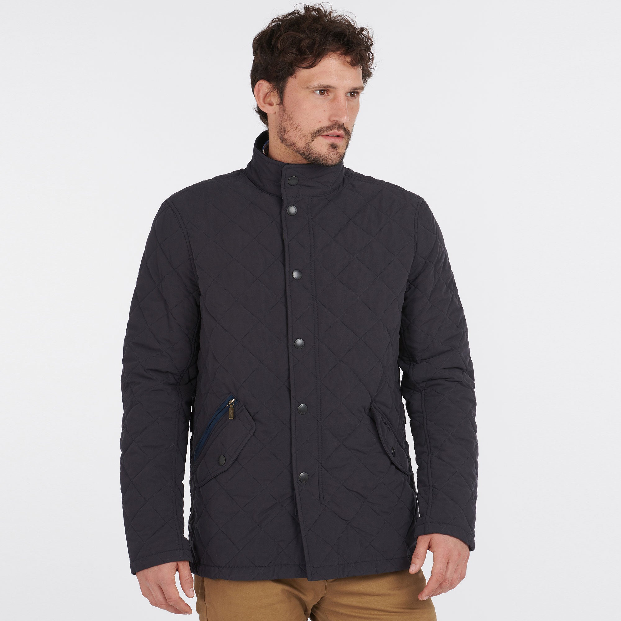 Barbour navy hot sale jacket mens